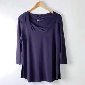 SYMPLI PURPLE PULLOVER BLOUSE SZ 12